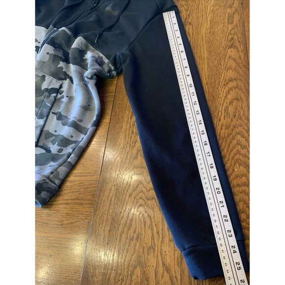 $90 Nike Mens Medium Full Zip Dri-Fit Jacket Hoodie Black Camo Gorpcore Outdoors - Picture 8 of 11